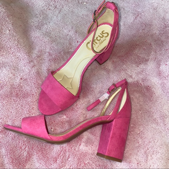 BNWT Sam Edelman Circus Oleana Heel Sandal Pink - Picture 1 of 8